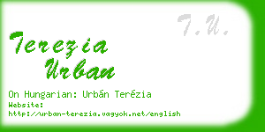 terezia urban business card